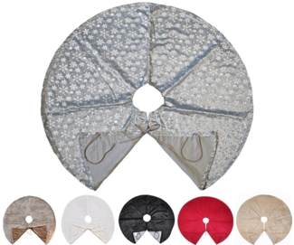 JACK Weihnachtsbaumdecke Kuschlige Christbaumdecke Rund Ø 120cm Weihnachtsbaumdecke Tannenbaum, Weihnachtsbaum Decke Unterlage Baumteppich Tannenbaumdecke