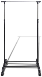 vidaXL Verstellbarer Kleiderständer 4 Rollen 1 Kleiderstange 50259