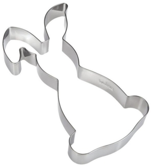 Zenker Ausstechform Hase Knickohr Ausstecher/Backrahmen  Premium Edelstahl 18/10, Edelstahl, Spülmaschinenfest, Perfekte Osterbäckerei, 196 x 111 x 26 mm