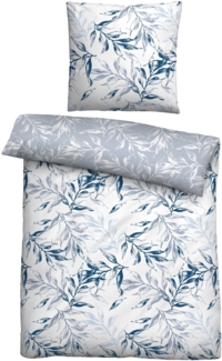 Traumhaft schlafen - Castell - Markenbettwäsche Baumwoll Renforce Bettwäsche 0040996 RANKE, grau, 1x 155x220 cm + 1x 80x80 cm