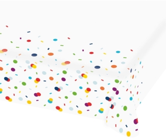 Papier-Tischdecke Confetti Birthday 115 x 175 cm