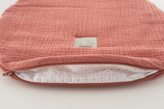 Außenschlafsack LIEBMICH Baumwollmusselin aprikose, Größe 56/62