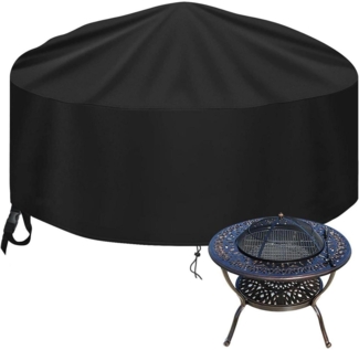Abdeckung Feuerschale Garten Terrasse Balkon Feuerstelle Ø91x31cm