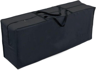 PATIO PLUS Gartenmöbel Aufbewahrung 130x32x52cm Schwarz Oxford-Gewebe