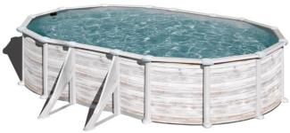 Groenlandia Stahlwandpool Rund - 550 x 132 cm