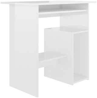 Schreibtisch Hochglanz Weiß 80 x 45 x 74 cm Spanplatte