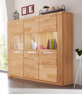 Home affaire Highboard Kolding, Breite 140 cm mit 3 Glastüren