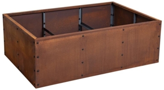 Hochbeet Pflanzbeet Edelrost 120x80x40 cm Pflanzkasten Blumenkasten Blumenbeet