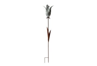 HTI-Living Gartenstecker Blumenstecker Rostoptik Blüte Celia (Stück, 1-St, 1 Blumenstecker) Gartenstecker Dekostab floral Metall