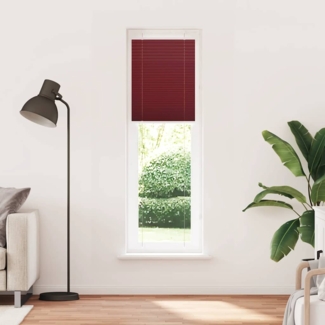 vidaXL Plissee Bordeauxrot 60x200 cm Stoffbreite 59,4 cm Polyester 4015254
