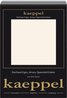 Kaeppel Spannbettlaken Single Jersey Mako Elasthan, Jersey-Elasthan, Gummizug: rundum, (1 Stück), aus 97% Baumwolle und 3% Elasthan