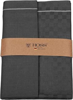 ROSS Geschirrtuch 2er Set 907, zwei Geschirrtücher in einer Banderole, (Set, 2-tlg), hochwertige Zwirn Halbleinen Geschirrtücher, Maße je Tuch ca. 50x70 cm