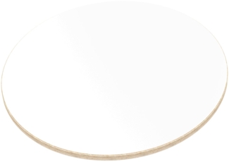 Multiplexplatte Holzplatte Tischplatte Rund melaminbeschichtet weiß - Größe 110 x 110 cm - Höhe 1,8 cm - Farbe weiß