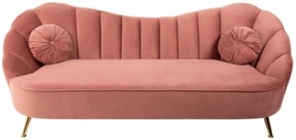 riess-ambiente 3-Sitzer ARIELLE 220cm FARBWAHL, mit Samt-Bezug