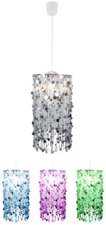 RGB LED Hängeleuchte, silber 27 cm