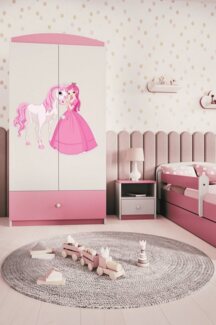 Bjird Kinderkleiderschrank Kleiderschrank Babydreams (4 Einlegeböden und Schublade) 175x90x52 cm