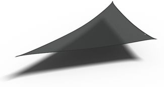 Coolfit Sonnensegel 3-Eck, schwarz 90°