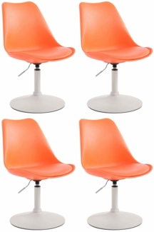 4er Set Esszimmerstühle Maverick W Kunststoff orange