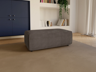 Vente-unique - Hocker - Cord - Braun - AMELIA