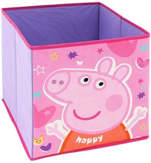 Peppa Pig Aufbewahrungsbox Peppa Wutz, Faltbare Spielzeugbox für Würfelregale 31x31x31 cm