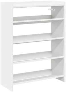 vidaXL Schuhregal Weiß 60x25x81 cm Holzwerkstoff 859878