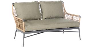 Sonnenpartner Loungesofa Retro Aluminium mit PE-Bespannung natural honey Relaxsofa Garten-Sofa