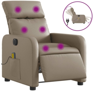 DOTMALL Massagesessel Massagesessel Elektrisch Cappuccino-Braun Kunstleder
