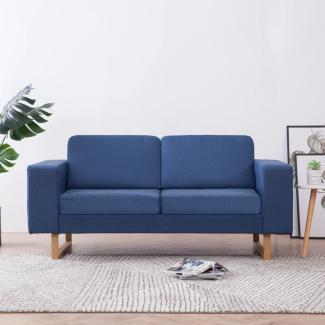 vidaXL 2-Sitzer-Sofa Stoff Blau [281385]