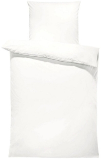 One Home Bettwäsche Unifarben Einfarbig, Renforcé, 2 teilig, Baumwolle mit Reißverschluss, Übergröße