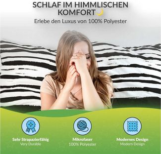 etérea Himmlische Qualität Bettwäsche etérea Microfaser Bettwäsche Geometrisch, Microfaser, 2 teilig