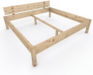 Zirbenbett "Zirben-Liesl" 200 x 190 cm Holzbett Massivholzbett Bett