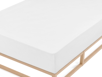 biberna Biber-Betttuch 0002820, weiß, 1x 220/270 cm