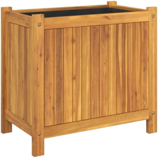 vidaXL Pflanzkübel mit Einlage 54x31x50 cm Massivholz Akazie 366431
