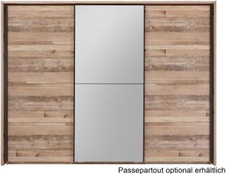 Schwebetürenschrank >Renfrew< in Old Style hell - 270x210x63cm (BxHxT)