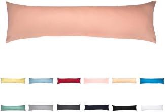 Livessa Seitenschläferkissen Bezug 40x145 - Verdeckter Reißverschluss an der Langen Seite, aus%100 Baumwolle Jersey Stoff, Ultra weich und atmungsaktiv, Oeko-Tex Zertifiziert