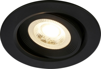 Briloner LED-Einbauleuchten 2in1 Mini Ein-& Aufbau 9W 500lm schwarz dimmbar