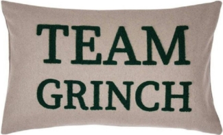 pad Kissenhülle 30x50 cm Team Grinch natural 60% Wolle 40% Polyester