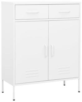 vidaXL Lagerschrank Weiß 80 x 35 x 101,5 cm Stahl [336161]