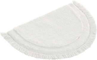 LeGer Home by Lena Gercke Badematte Tamsin, Badvorleger, Badezimmer Teppich, Höhe 20 mm, fußbodenheizungsgeeignet, strapazierfähig, Baumwolle, halbrund, mit Fransen, Badteppich, Badematte, Baumwolle