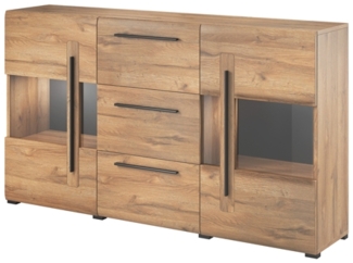 Sideboard Tulsa Kommode 180x39x103cm MDF Eiche Grandson 2-türig