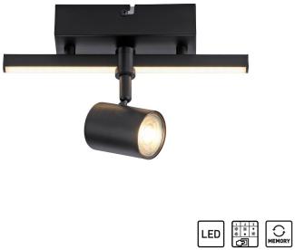 Paul Neuhaus 6523-18 BARIK LED Wand- und Deckenleuchte Schwarz