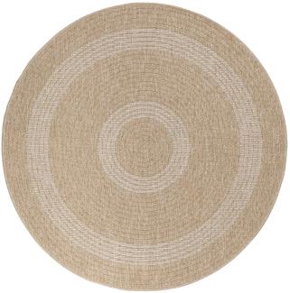 Outdoor Teppich Chiara Tigerfell imitat - 200x200 cm - Beige