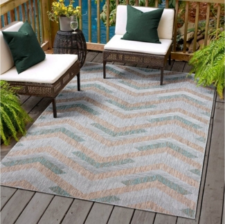 Sanat Teppich Melissa 8004, rechteckig, Höhe: 10 mm, Kurzflor, In -und Outdoor geeignet, Wohnzimmer