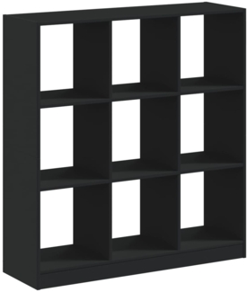 vidaXL Bücherregal Schwarz 102x32x108 cm Holzwerkstoff 3307838
