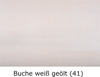 Dico Massivholz Kommode Select, Buche, 3 Schubladen 41 Buche weiß geölt