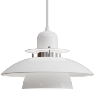 Belid Primus IV Pendelleuchte weiss glänzend chrom 280mm E27