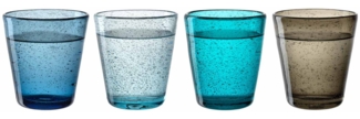 Leonardo BURANO Trinkglas-Set 4-teilig 330 ml kalte Farben