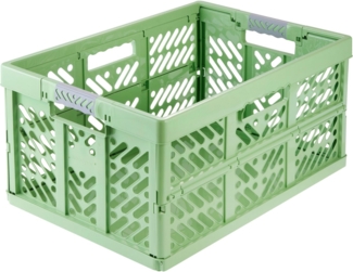 keeeper Klappbox ben eco, Profi-Klappbox mit Softgriffen, 54 x 37 x 28 cm, 45 l, 45 l, Soft-Touch-Griffe, zusammenklappbar