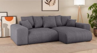 INOSIGN Ecksofa LAKESIDE mit Bettfunktion und Bettkasten, B/T/H 257/166/84 cm, L-Form, Recamiere beidseitig montierbar, Wellenunterfederung