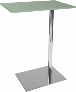 Beistelltisch Lucy 110 Achatgrau / Silber